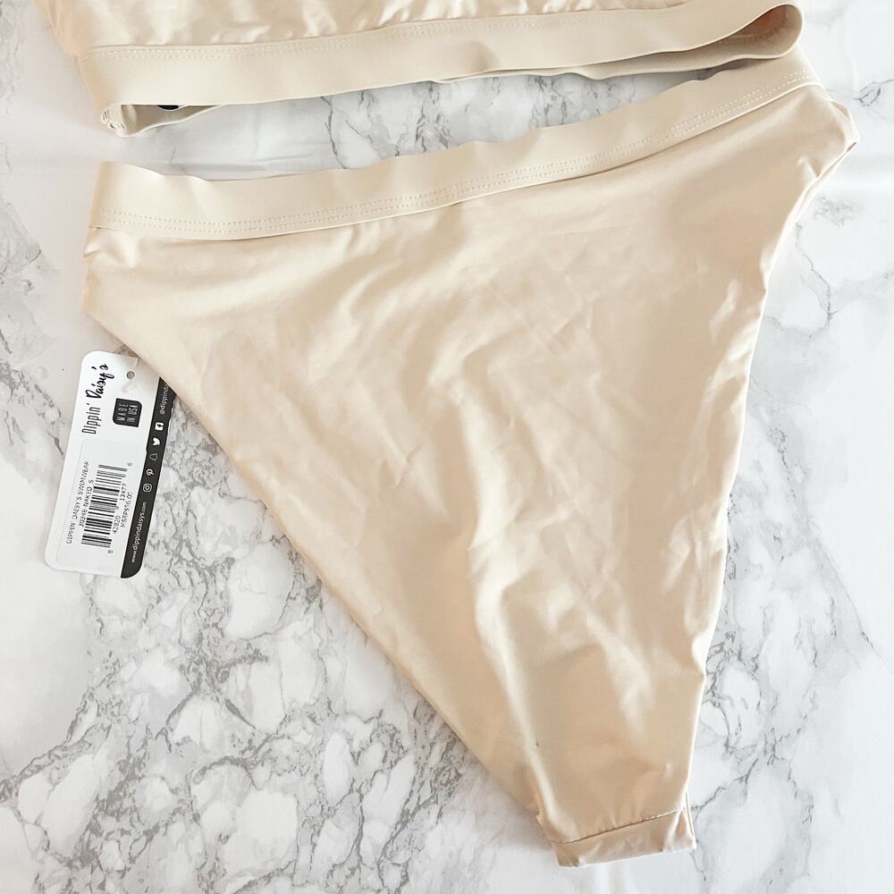 DIPPIN DAISY'S Scoop High Waisted Bikini Set Nude Small S - Picture 8 of 13